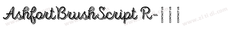 AshfortBrushScript R字体转换
